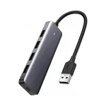 USB jagaja, 4x USB 3.2, lisav&otilde;imalusega Micro USB toitepesa, hall