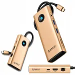 Orico PW11 USB-C dokijaam, 8 porti, HDMI 4K, PD 100W, RJ45, SD kaardilugeja