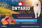 ONTARIO koerakonservid veise- ja k&ouml;&ouml;giviljadega, gluteenivabad, 320 g