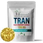 Kalas rasv TRAN COD LIVER OIL 1000 mg Omega-3, 60 kapslit, DHA, EPA
