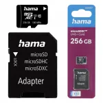 Hama MicroSDXC 256 GB Class 10 UHS-I 100 MB/s m&auml;lukaart adapteriga