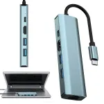 USB-C jaotur 100W toitega, universaalne adapter ja dokk