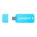 Integral Neon 128 GB USB m&auml;lupulk, USB-C, 150 MB/s, 3.2