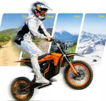 HillMiles elektrimootorratas, 3000W, 48V, 25Ah, 60 km/h, Bluetooth