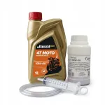 &Otilde;likomplekt rollerile: 4T 10W-40 mootori&otilde;li 1 l, 80W-90 GL4 transmisiooni&otilde;li 200 ml