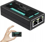PoE v&otilde;rgu pikendaja VIMIN, 2 gigabiti porti, IP kaameratele, 100 m, 802.3af/at