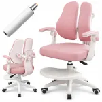 Laste roosa ergonoomiline tool k&auml;etugede ja jalatoega