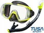 TUSA sukeldumisvarustuse komplekt: VISIO mask ja DRY VALVE UC3125 FY snorkkel