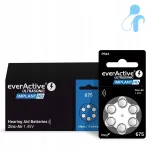 everActive ULTRASONIC IMPLANT HD 675 kuuldeaparaadi patareid, 60 tk