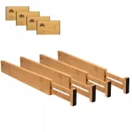 Bambusest sahtli jagajad ORGANIZERS 44&ndash;56 cm, 4 tk