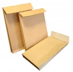 Kleepuvad B4 &uuml;mbrikud, 250x353x38 mm, pruunid, 25 tk