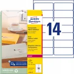 AVERY aadressi kleepsud, 99,1 x 38,1 mm, DL, laserprinteritele