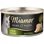 Miamor Fine Filets Naturelle m&auml;rg kassitoit kana ja k&ouml;&ouml;giviljadega 80g