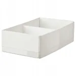 IKEA KNOCK karp jaotistega, 20x34x10 cm, valge