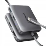 Multifunktsionaalne HMC-5HL jagaja, 2x USB-A, 4K HDMI