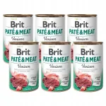 BRIT PATE & MEAT niiske koeratoit hirvelihaga, 6 x 400 g