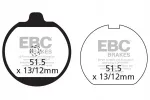 Piduriklotsid EBC FA037, komplekt 1 kettale