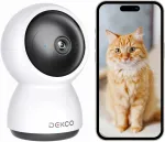 Sise-IP-kaamera DEKCO 2K, WiFi, &ouml;&ouml;n&auml;gemine, 360&deg;, kahekordne suhtlus