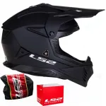 Motomatkuri kiiver LS2 MX708 FAST II, matt must, krossi-/neljarattalistele
