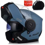 LS2 FF902 SCOPE II P/J mootorratturi kiiver, sinine varjuga