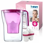 Vees filtreerimise kann BWT Vida 2,6 l roosa, Mg2+ kassettiga