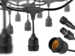 Aia LED rippvalgusti kett 20 m, 20xE27, ilma lampideta