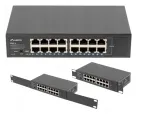LANBERG RSGE-16 v&otilde;rgu l&uuml;liti, 16 pordiga, 1 Gb, 10" / 19" kapile kinnitatav