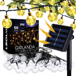 P&auml;ikese rippvalgusti GARDEN, 13 m, 50 LED palliga