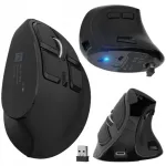 NATEC EUPHONIE PRO vertikaalne juhtmevaba hiir, Bluetooth 5.0, 2400 DPI