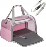 Loomade transpordikott rihmaga, kuni 6 kg, roosa