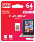 GOODRAM UPO3 64 GB USB-m&auml;lupulk, USB 3.0, h&otilde;bedane, UPO3-0640S0R11