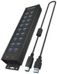 USB jagaja IcyBox IB-HUB1720-U3, 20 pistikut