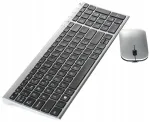Juhtmevaba USB klaviatuur koos hiirega QWERTY NORD, 2.4GHz, SLIM