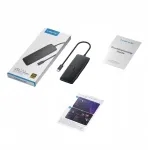 USB-C multifunktsionaalne adapter Lemorele TC510, HDMI, 3x USB, SD kaardilugeja, 100W