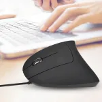 Vertikaalne juhtmega USB hiir UJ, ergonoomiline, vasakuk&auml;elistele