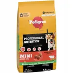 KOERATOIT Pedigree Professional Small Breed veise- ja k&ouml;&ouml;giviljadega, 12 kg