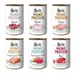 Brit Mono Protein koerakonservid, mitmes maitses, 6 x 400 g, h&uuml;poallergeensed