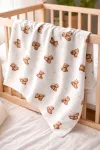 Flanellist m&auml;he 80x80 Bears, pehmest puuvillast beebitekk