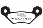 Mototsiikli piduriklots EBC FA609R Sintered Metal Sint FA-r seeria