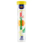 Kihisevad tabletid Kr&uuml;ger vitamiin C 1000 mg, tsink, 20 tk