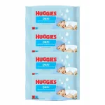 Niisked beebisalvr&auml;tikud Huggies Pure, 4 x 56 tk