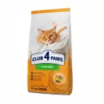 Kuivtoit vanematele kassidele CLUB 4 PAWS kanaga, 14 kg