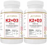 Toidulisand AltoPharma Vitamin K2MK-7 + D3 4000IU, 120 kapslit