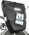 Jalgratta kott B&uuml;chel, sinine, 25 l, veekindel, k&uuml;lgmine, tagumine