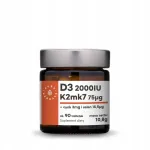 Toidulisand Aura Herbals Vitamiin D3 2000 IU + K2MK7 + tsink + seleen, 90 tabletti