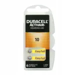 Kuuldeaparaadi patareid Duracell ActivAir 10 PR70 ZA10 DA10, 6 tk, 1,45 V
