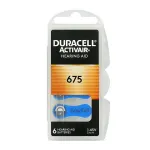 Kuuldeaparaadi patareid Duracell 675, 6 tk, PR44/ZA675/DA675