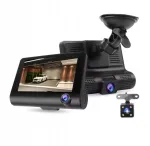 Autokaamera XH202 Full HD 1080P WDR, 3 objektiivi