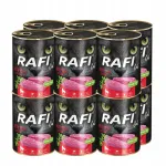 Rafi Cat Adult m&auml;rg kassitoit vasikalihaga 400g x 12