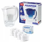 Veekann Aquaphor Amethyst 2,8 l, 4 filtriga, valge
